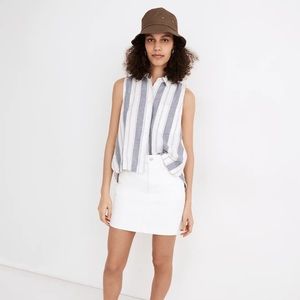 Madewell Striped Sleeveless Shirt